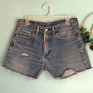 Levi’s 505 High Waisted Cut-off Short